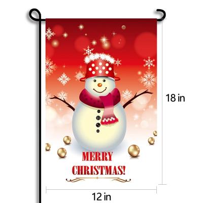 China Luxury Mordern Garden Flag Custom Design High Quality Double Sided Sublimation Christmas Garden Flag for sale