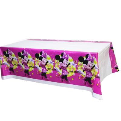 China New Design Tablecloth High Quality Cartoon Rectangular Tablecloth Disposable Tablecloth for sale