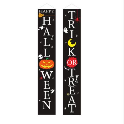 China Fashion Goods Door Porch Sign Halloween Banner On Duty Front Door Banner for sale