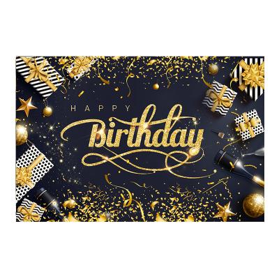 China Healthcare Institutes Promotional Durable Indoor Glitter Decorative Party Supplies Happy Birthday Theme Banner Set for sale