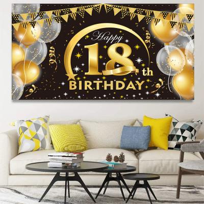 China New Party Birthday Health Care Institutes Background Flag Cloth Cartoon Outdoor Photography Decorate Flag Banner for sale