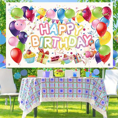 China Health Care Institute 2022 New Amazon 180*110cm Birthday Background Cloth Cartoon Decoration Outdoor Photography Decorate Flag Banner for sale