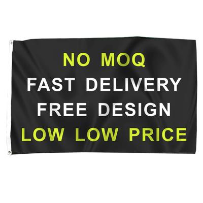 China Mordern Luxury Custom Flag 3x5FT Polyester All Logo Any Colors Banner Fans Custom Sports Flags for sale