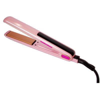 China Ceramic Flat Hair Straightener PTC Hotel Iron Heater Portable LED Display Coconut Oil Infused for sale