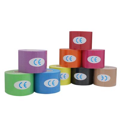 China Musle Pain Relief For Sports And Physiotherapy Newest Design Muscle Bandage 5cm Kinesiology Tape Muscle Bandage Sports Cotton Customized Logo Available for sale