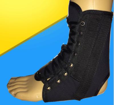 China AS-05-1 Lace-up ankle brace/support/immbilizer/stabilizer/care  Mesh Cloth Hinged Ankle Foot Orthosis Black Color for sale