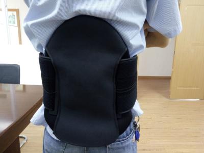 China Universal Size Spinal Brace Posture Support Black Color Elastic Back Brace for sale