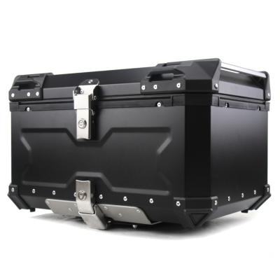 China 45L Anti-pressure Motorcycle Side Box Motorcycle Saddlebag Storage Luggage Cases Aluminum Motorcycle Side Boxes for sale