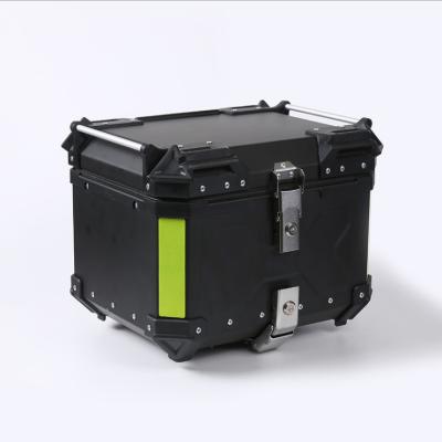 China 2022 Anti-pressure Motorcycle Tail Box 35L 45L 55L 65L High Quality Top Motorcycle Crate Motorcycle Aluminum Box for sale