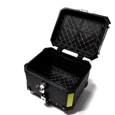 China Waterproof Motorcycle Parts Box 45L Helmet Tail Box Storage Trunk Waterproof Rear Top Tool Box For Universal for sale