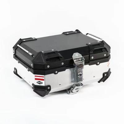 China 2022 New Design Aluminum Motorcycle Box Waterproof Case Motorcycle Tail Top Boxes for sale