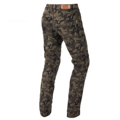 China Men's riding pants camouflage soft motorcycle jeans four seasons stretch anti-fall casual motorcycle riding pants for sale