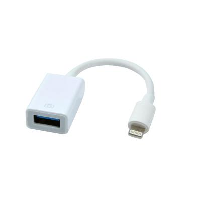 China Mobile Phone USB 3.0 OTG Adapter for iPhone 12 11 X XS XR Mini iPad Air Pro USB OTG Converter Camera Female Adapter for IOS Devices for sale