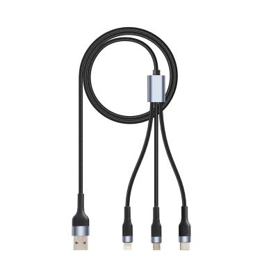 China Mobile Phone 3 IN 1 Type C Micro USB 5 Pin 8 PIN IOS Phone Charger Cable All In One Charging Cable For SAMSUNG Android iPhone Mobile Phone for sale