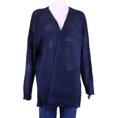 China Good Quality Acrylic Long Sleeve Anti-pilling Customs Knitted For Women Cardigan Sweater for sale