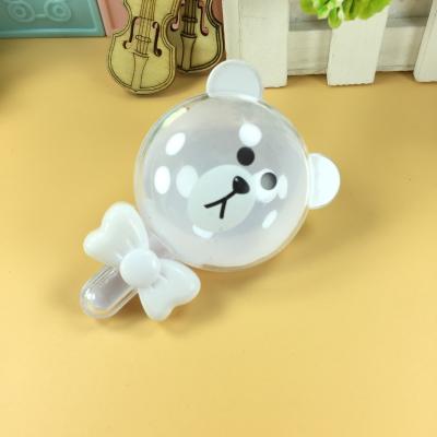 China Amazon Disposable Hot Selling Cute Cartoon Bow Bear With Plastic Candy Box Wedding Party Favors Chocolate Package Candy Box for sale