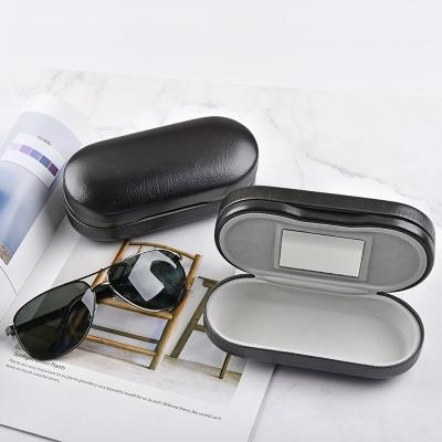 China Disposable Custom Logo Double Glasses Case Hard Shell For Women And Men, Protective Double Glasses Holder For Two Pairs Of Glasses for sale