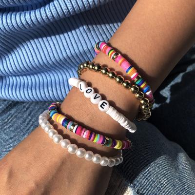 China Hot Selling BOHEMIA Hand - Woven Beads Color Resin Bracelet Style Bracelet Bohemian Wholesale for sale