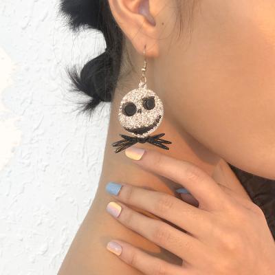 China Hip-hop popular punk style explosion element spider earrings Halloween necklace earrings funny jewelry for sale