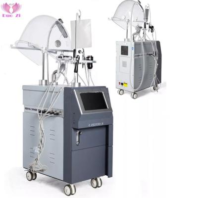 China Diamond Microdermabrasion Beauty Salon Hyperbaric Aqua Jet Dye Removal Facial OXYGEN 9 in 1 Oxygen Therapy Machine for sale