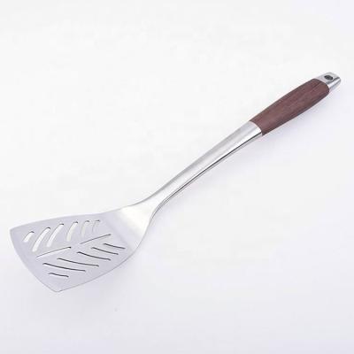 China BNX0761S Easily Cleaned Stainless Steel Coating Wood Grain Handle BBQ Grill Spatula for sale