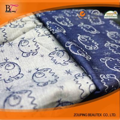 China Anti-static cotton denim jacquard fabric for frivolous dress order use jacquard denim fabric for sale