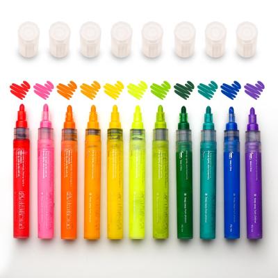 China New PP Acrylic Paint Marker 12/24/36/40 Color Marker Set Permanent Ink Drawing Pens For Art Suppliers for sale