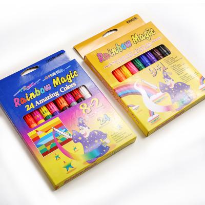 China Best Selling Color Changing Drawing 8+2/9+1 Multi Pen Color Changing Magic Pen Rainbow Non-Toxic Color Painting Drawing Pen Cheap Non-Toxic Ink For Kids for sale