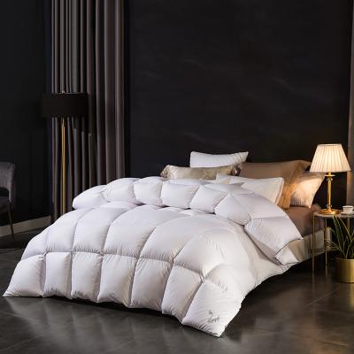 China Custom White Duck Goose Down Comforter Feather Cotton Duvet Filling Material Natural Soft for sale