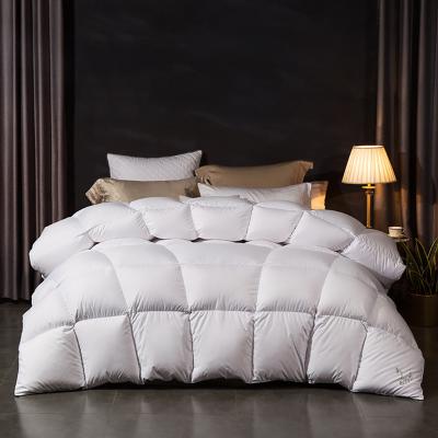 China Wholesale natural cotton duck duck comforter luxury custom made white aggregation material down comforter feather quilt for sale