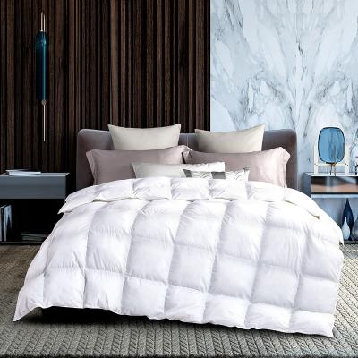 China Natural Wholesale Quilted Soft Filling Comforter Duck Down Comforter Bedding Quilt For Home Hotel for sale