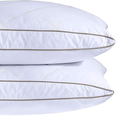 China Nature Anti-static Luxury Goose Down Pillow Cotton Pillow Wholesale For Home Hotel for sale