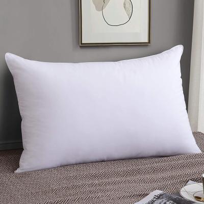 China Anti-Static Luxury Goose Down Pillow Insert White Egyptian Cotton Pillow Cover Wholesale For Home Hotel for sale