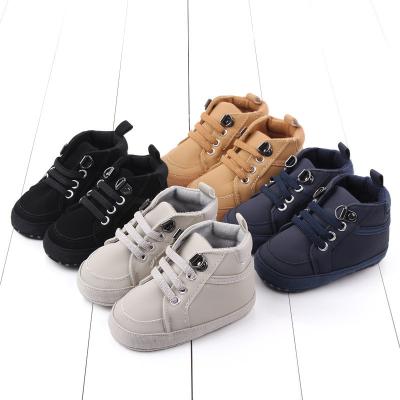 China New Arrival PU Baby Boy Thermal Sports Shoes Newborn Baby Shoes In Bulk for sale