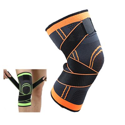 China Knitted Knee Pads Knee Band Support With Belt Biker Neoprene Folding Durable Strap Breathable Knee Pads for sale