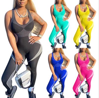 China Breathable 2020 Women Bodycon Overalls Sports Ladies Overalls YQ2658 for sale