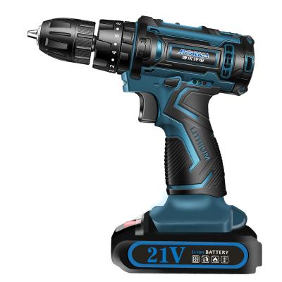 China Wooding 21V Power Hand Electric Machine Driver Drill Driver Price 18V Battery Cordless Impact Drill Tools for sale