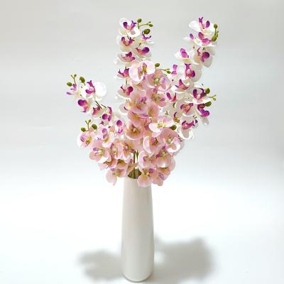 China New eco-friendly artificial fabric flower orchid for decorative flowers and elegant home decoration garlands and shaping wedding different colors for sale