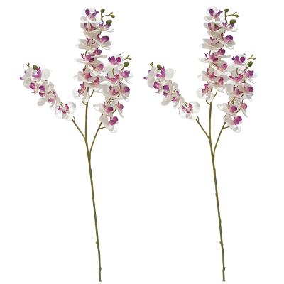 China New eco-friendly artificial fabric flower orchid for decorative flowers and elegant home decoration garlands and shaping wedding different colors for sale