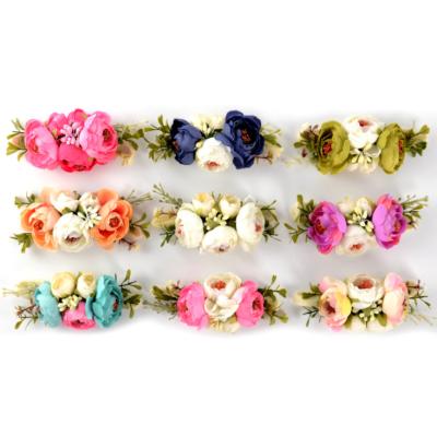 China Factory Price Baby Birthday Decoration Home Photo Prop Floral Headpiece Hemp Rope Flower Headband For Kids for sale