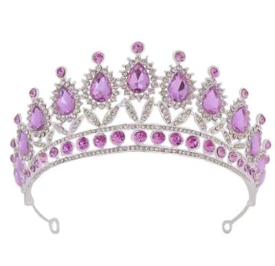 China Wholesale High Quality Crystal Rhinestone Alloy Tiaras Crown Luxurious Tiara for sale