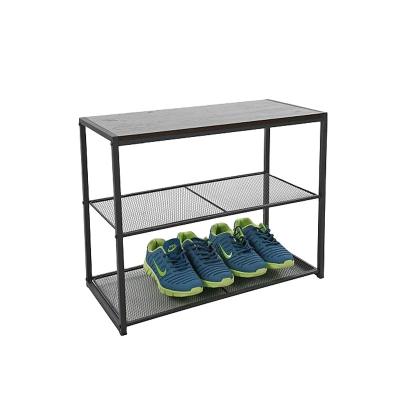 China Factory Viable Latest Product Household 3 Tier Metal Shoe Rack Storage Rack Display Rack for sale