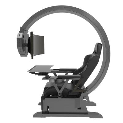 China Massage Led RGB Gaming Chair For Ergonomic Three Monitor PC Gaming Cockpit Gamer Gaming Cockpit for sale