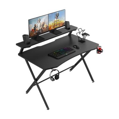 China Computer Game Table Maker With Monitor Stand Extendable E-sports Gamer Desk With Monitor Shelf PC Gaming Desk for sale