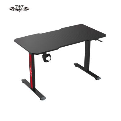 China (Size)Computer Game Table Metal Gaming Table Adjustable Electric Sit Stand Gaming Standing Lifting Desk for sale