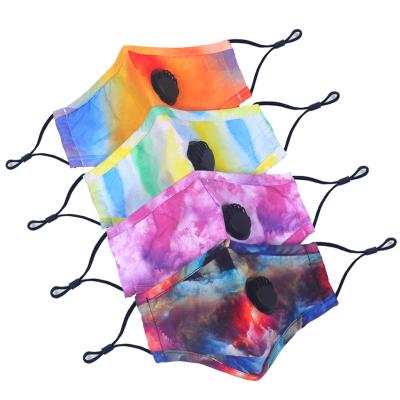 China Cloth Tie Dye Face Maskes Washable Reusable Adjustable Cotton Maskes Custom Unisex Dust FaceMask for sale