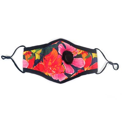 China Fabric Wholesale Custom Designed Cotton Polyester Facemask Fashionable Flower Printed Maskes For Adults Children for sale