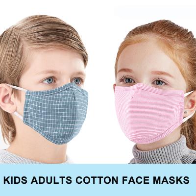 China Cotton Amazon top sale kids maskes set washable reusable 3 ply cotton cloth part maskes can put filter for sale