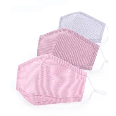 China 3pcs Cotton Pack Cloth Cotton Washable Reusable Face Mask With 3D Nose Wire Shape Adjustable Earloop For Adults Kids for sale