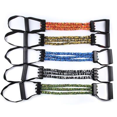 China Abdomen Waist Arm Leg Stretching Gym Equipment Chest Expander Stretch Rope Fitness Steel Muscles Exercise Bands for sale